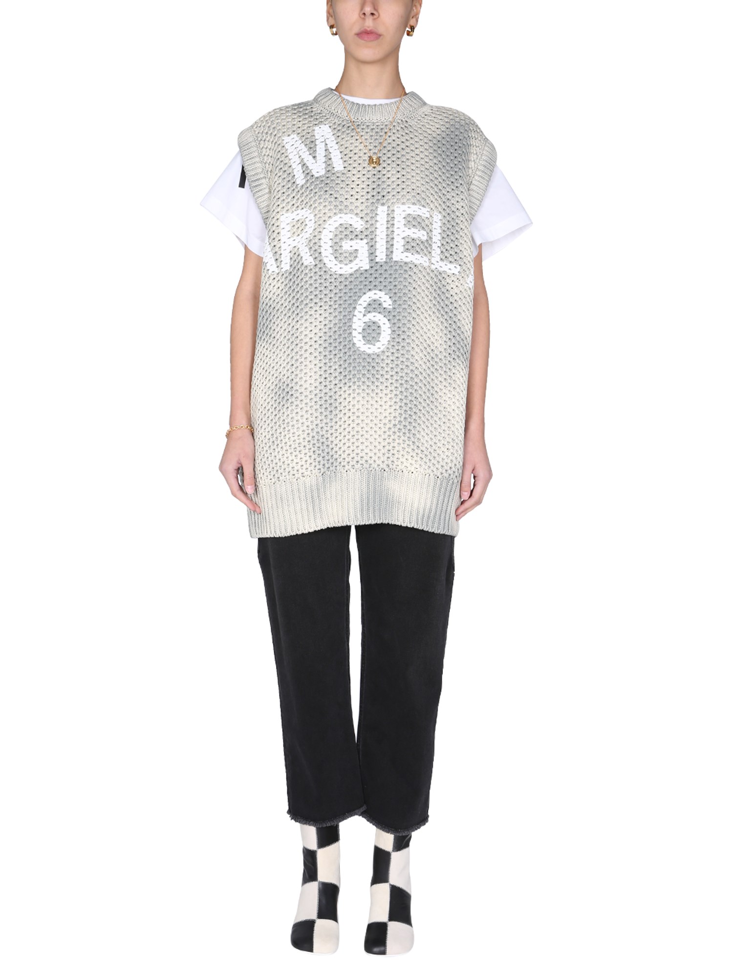 mm6 maison margiela knit dress