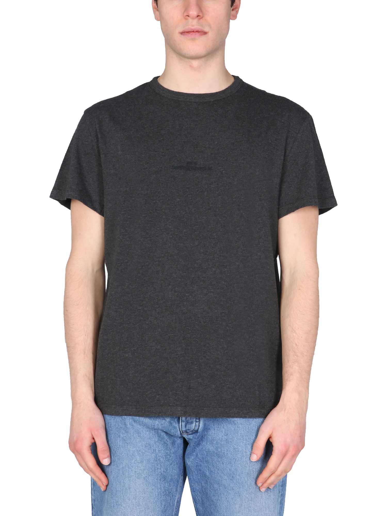 maison margiela t-shirt with embroidered logo