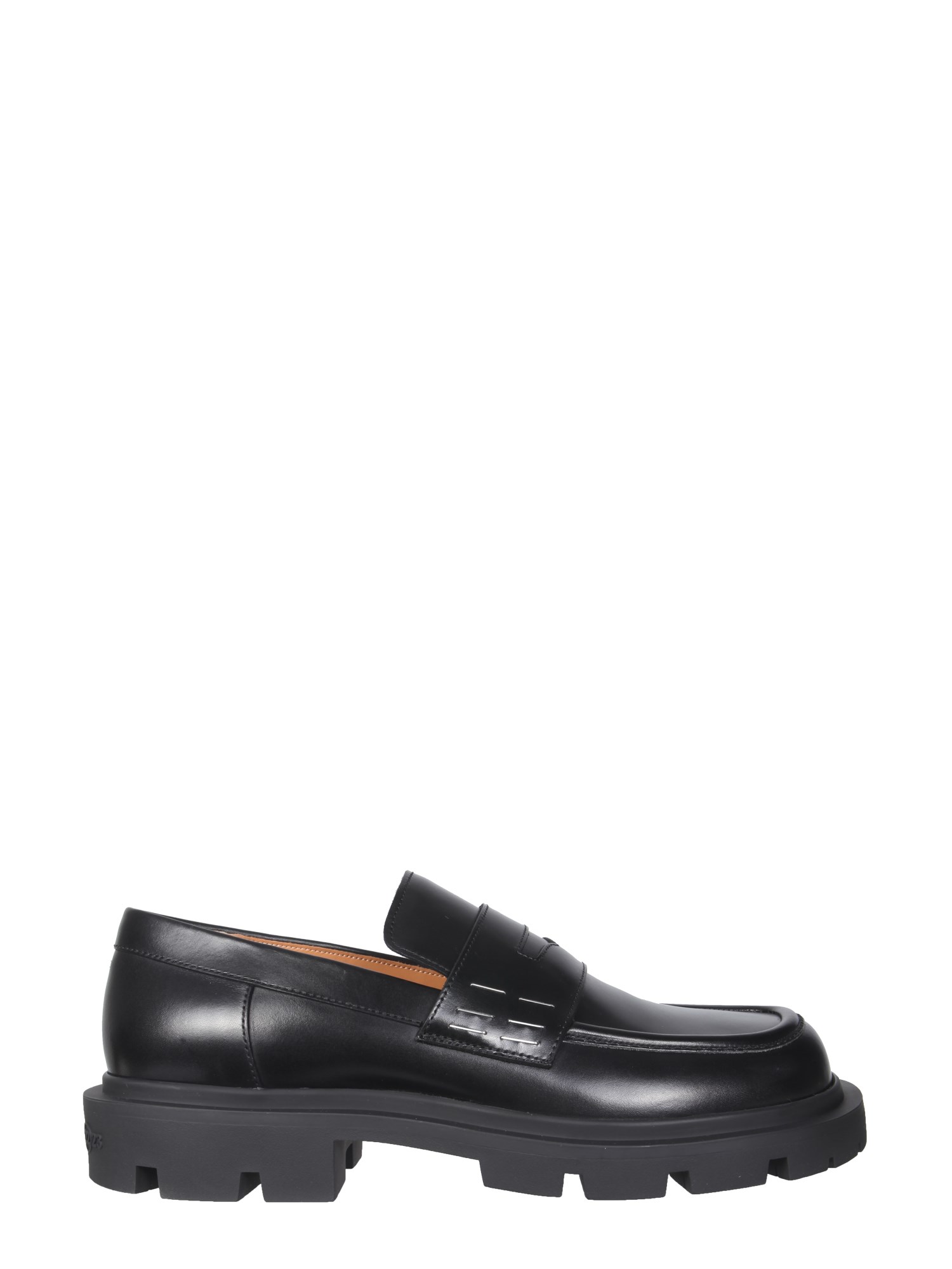 maison margiela leather moccasins