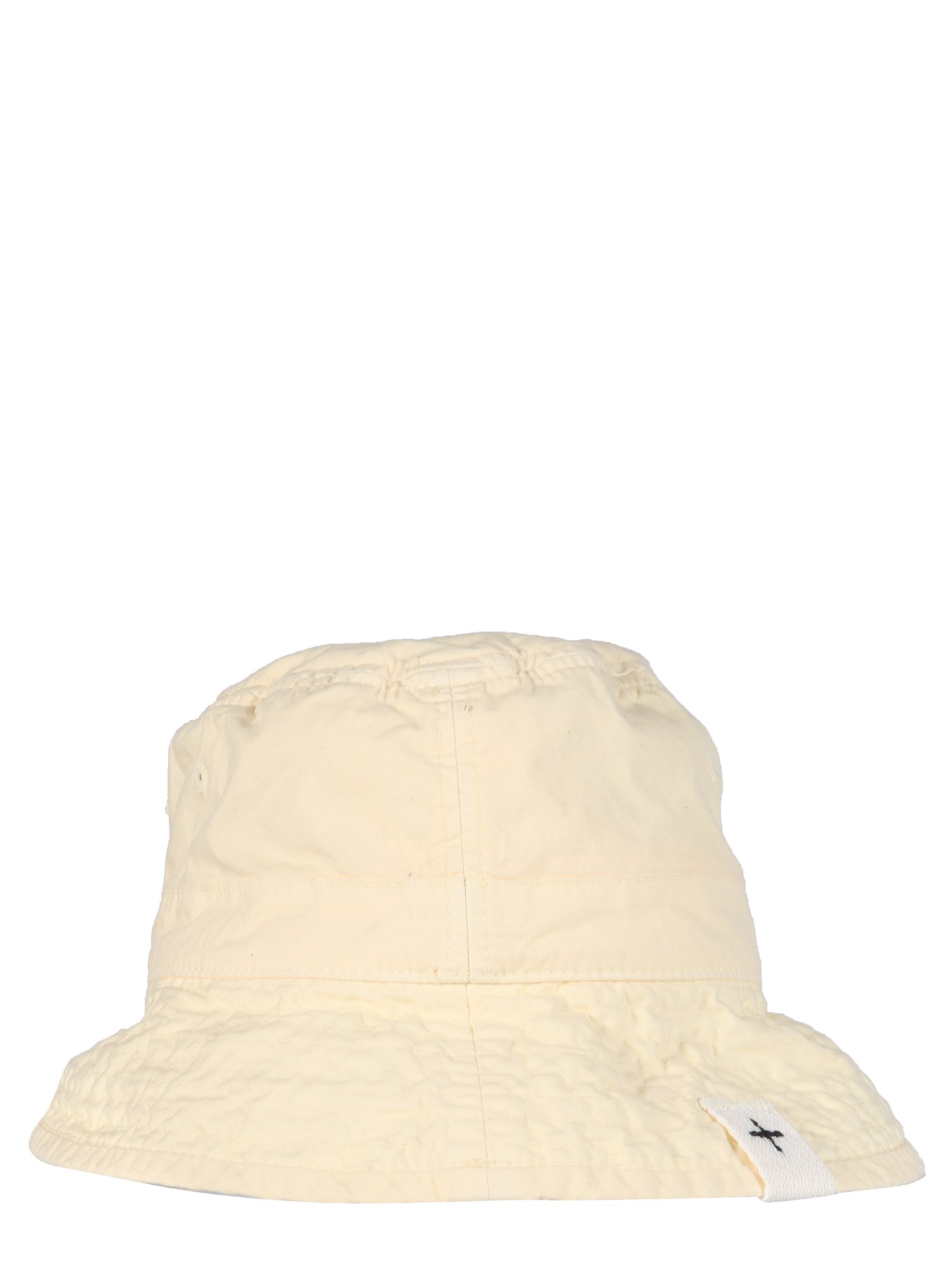 jil sander bucket hat with logo label