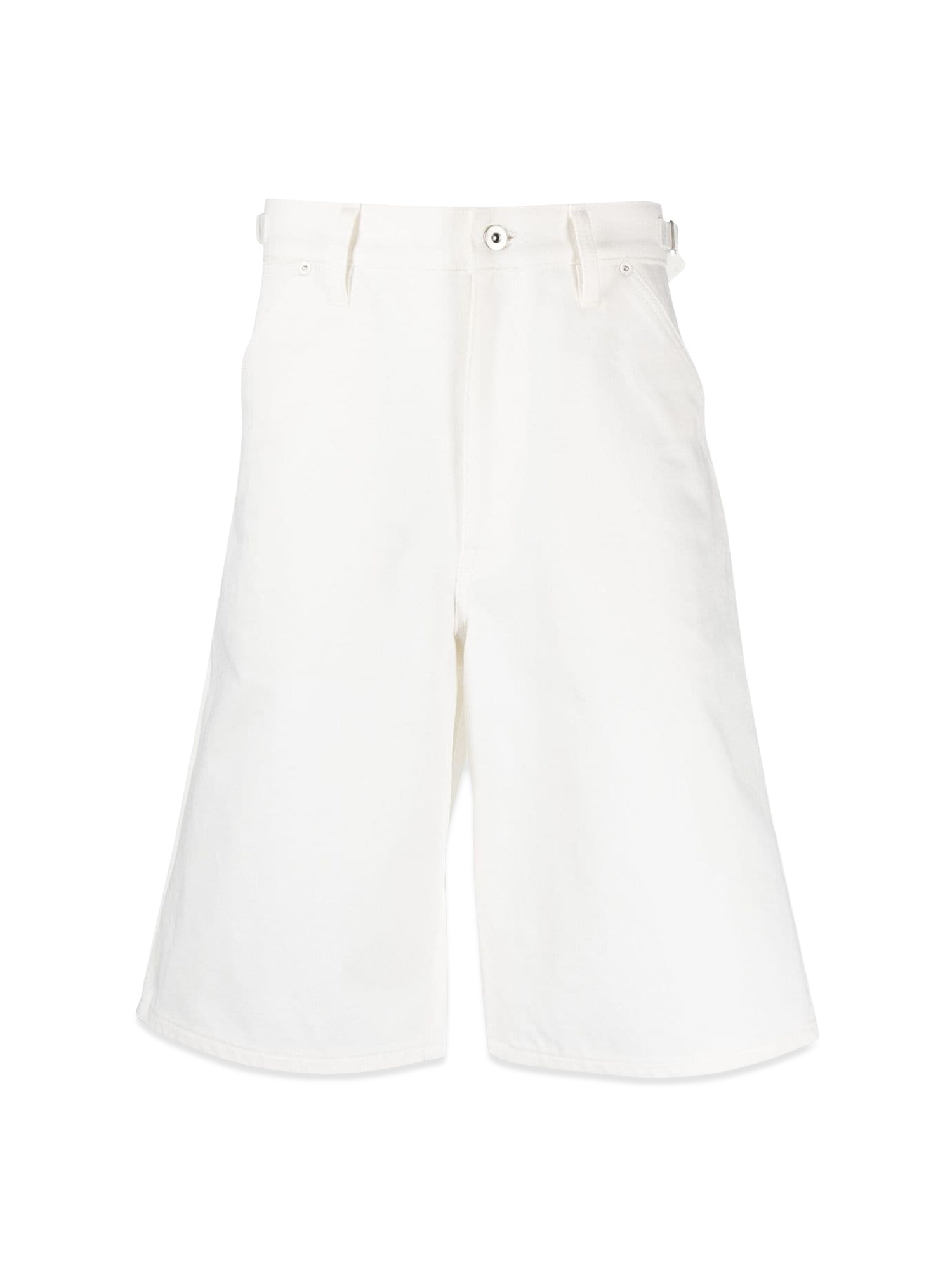 Shop Jil Sander Short In Denim In White