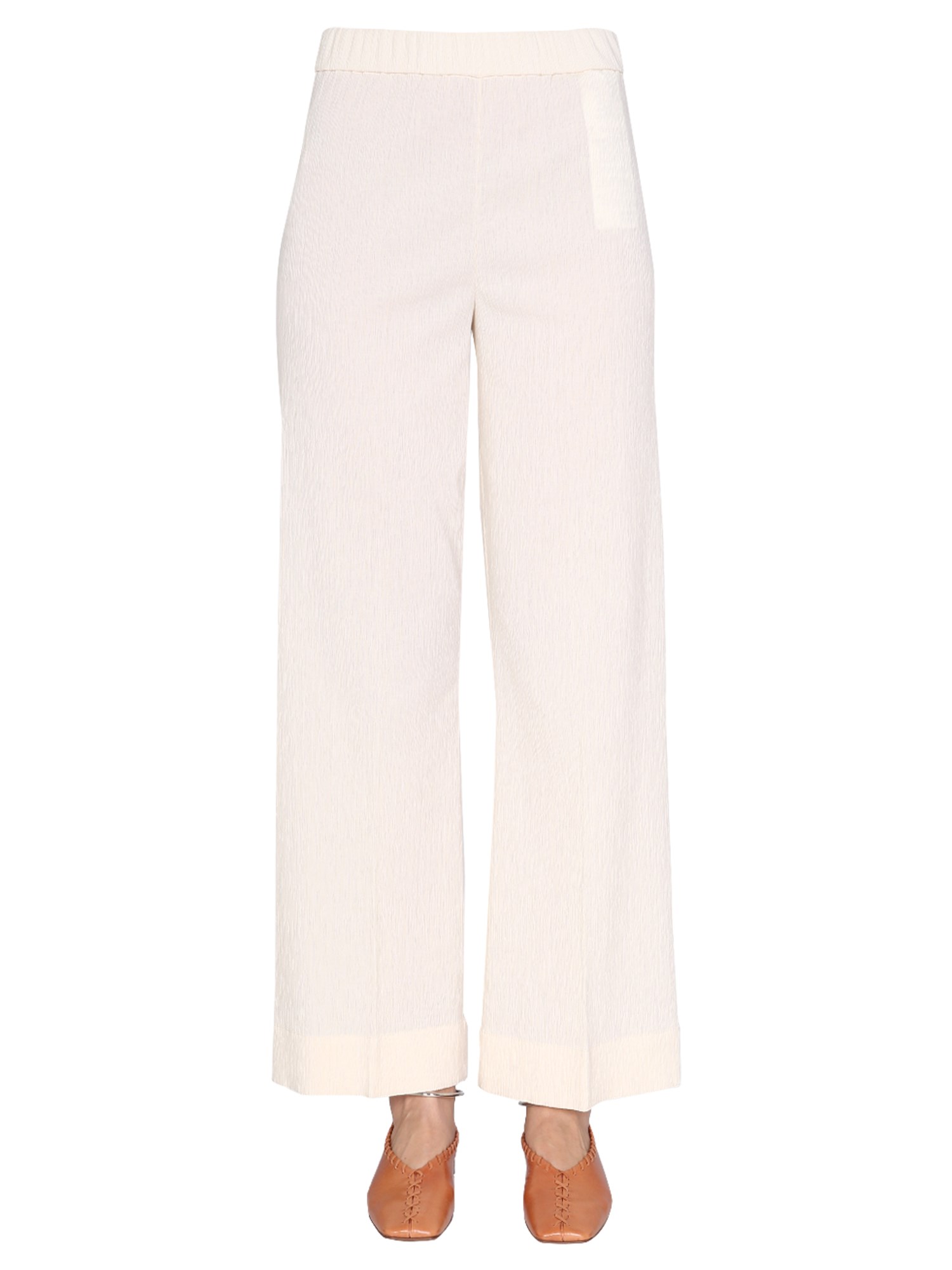 jil sander wide leg trousers