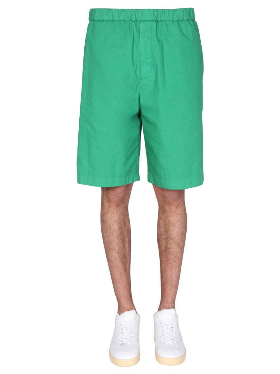 JIL SANDER BERMUDA RELAXED FIT IN COTONE