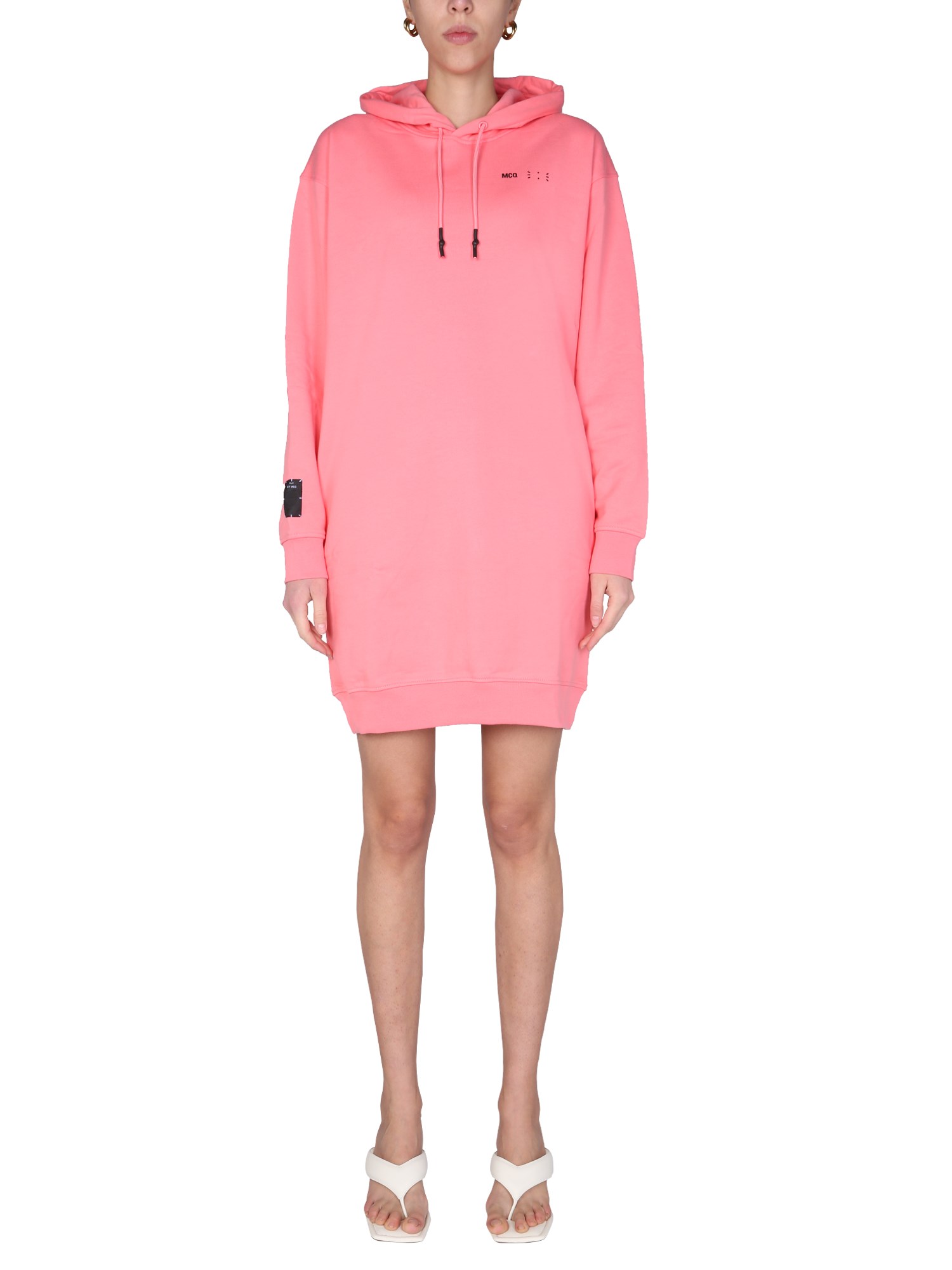 mcq hooded dress