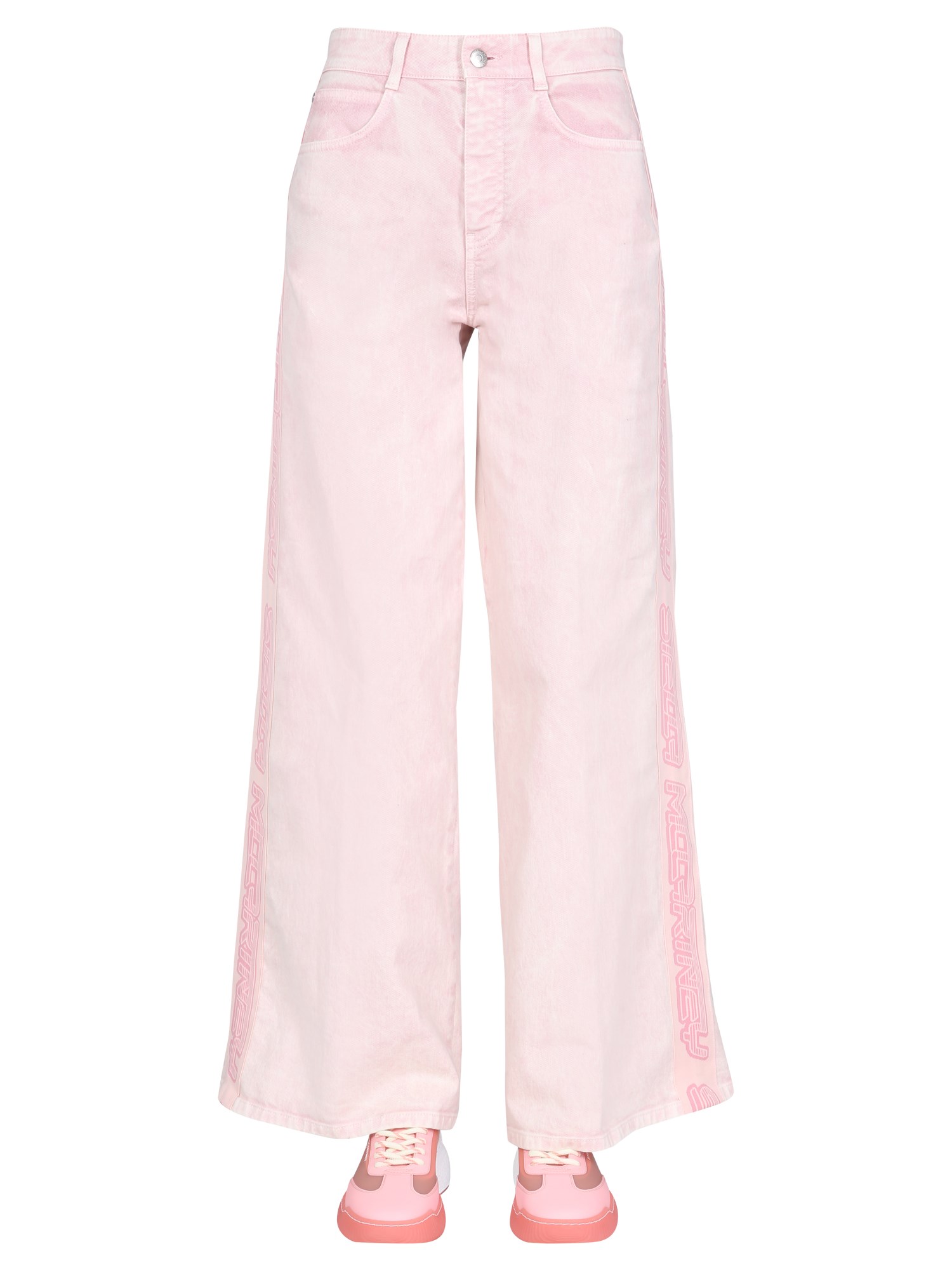 stella mccartney wide leg jeans