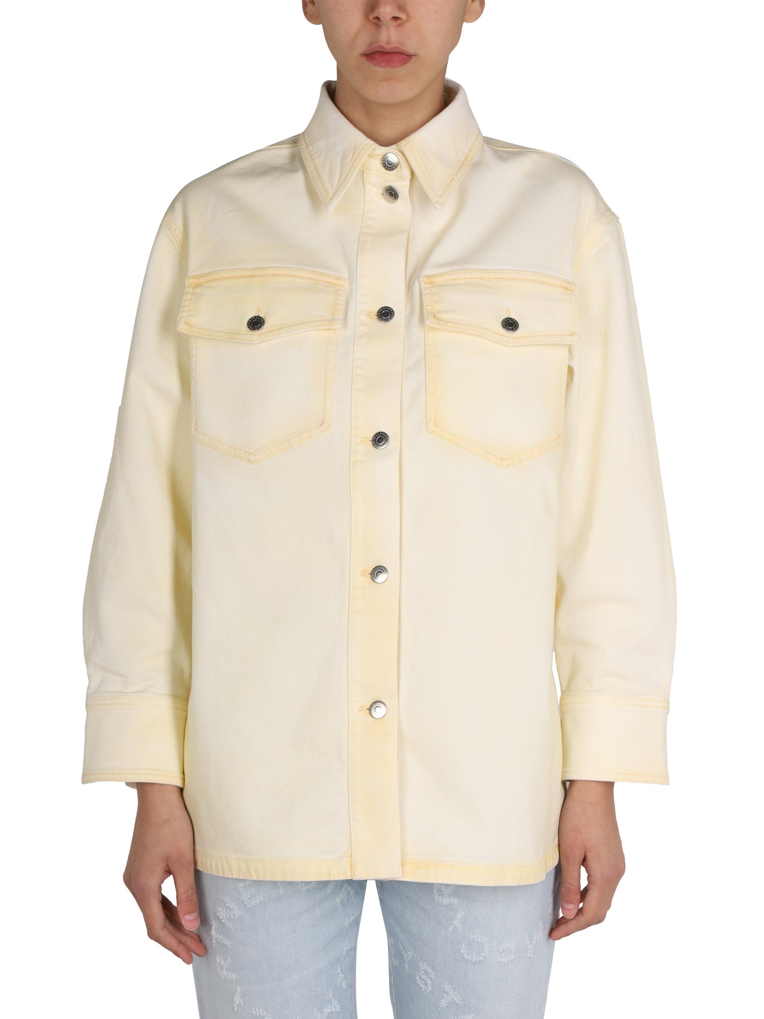 stella mccartney denim shirt jacket