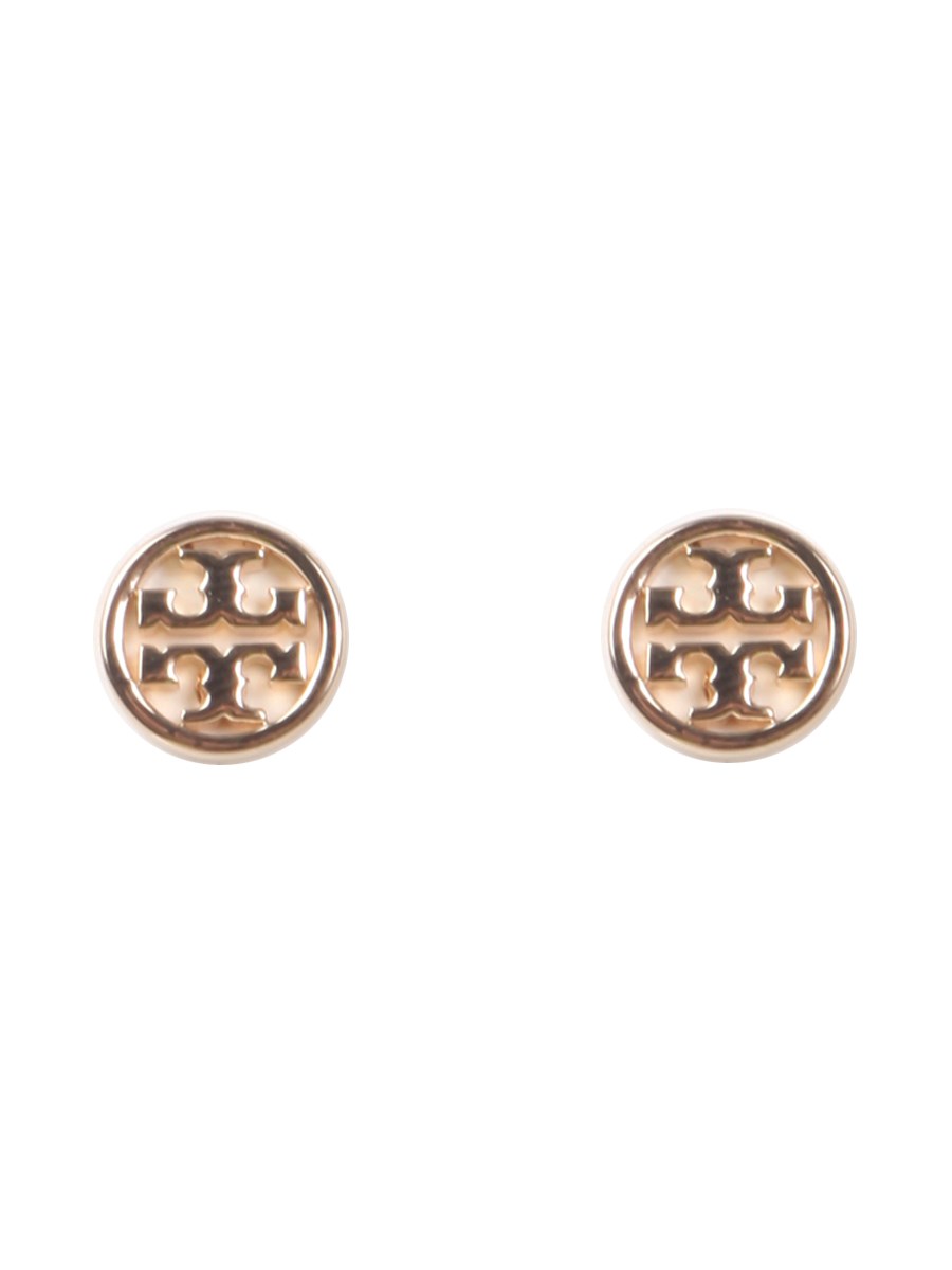 tory burch circle-stud logo earrings