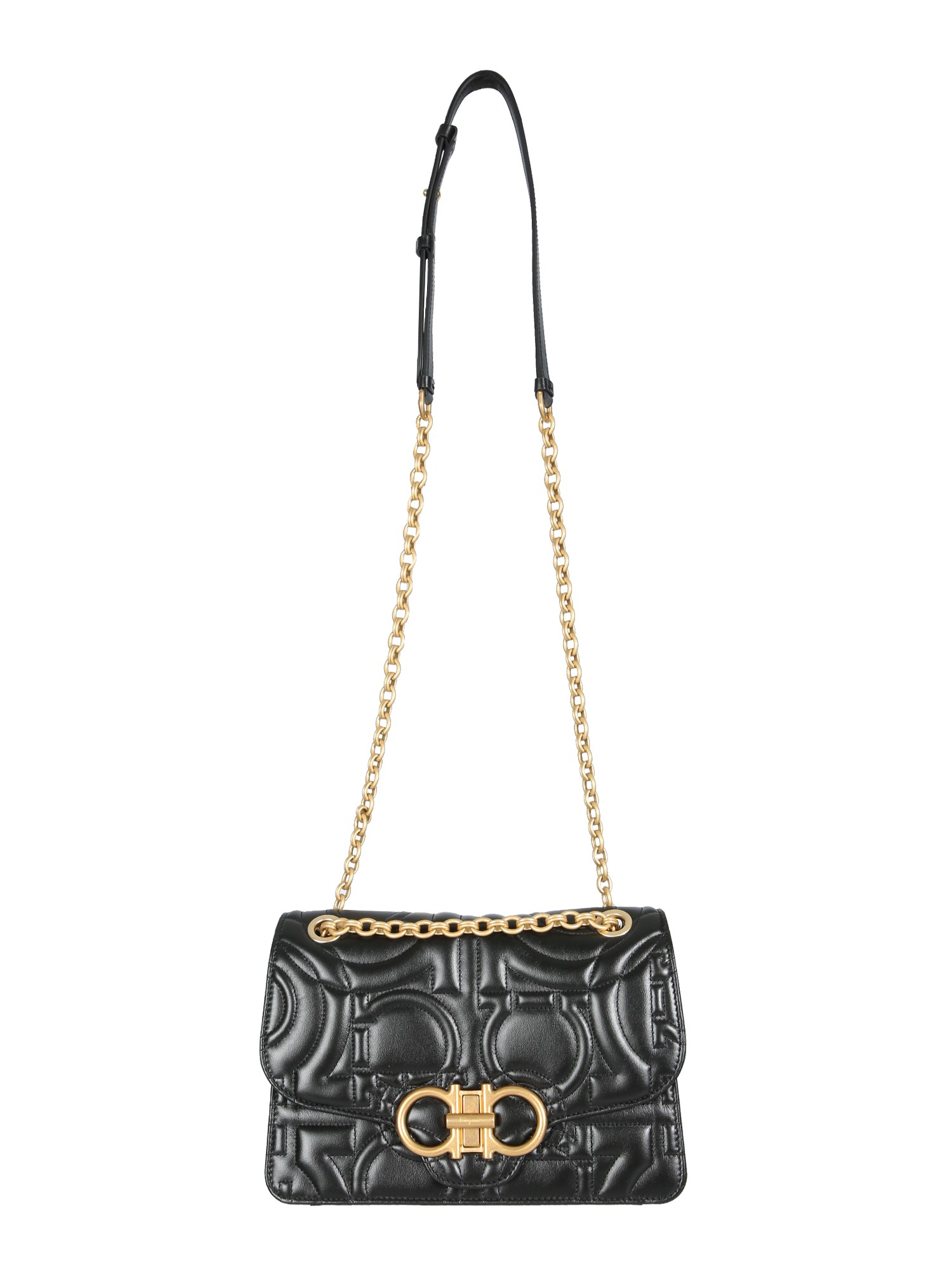 salvatore ferragamo quilted leather shoulder bag