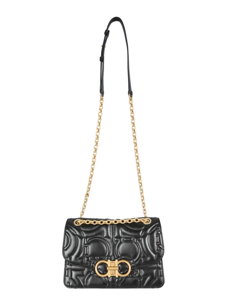 FERRAGAMO GANCINI QUILTED LEATHER SHOULDER BAG Eleonora Bonucci