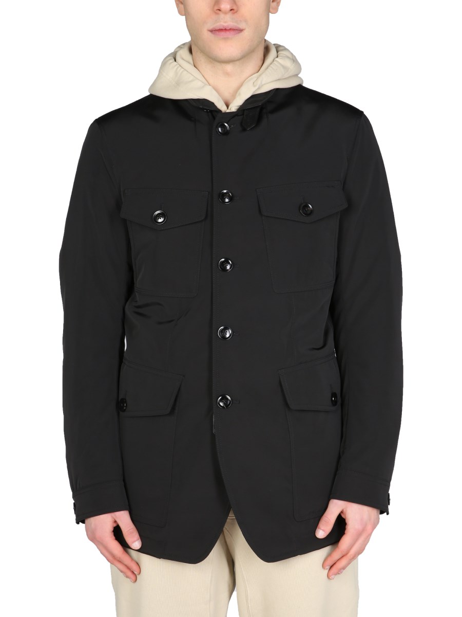 TOM FORD - HIGH NECK TECHNICAL FABRIC JACKET - Eleonora Bonucci