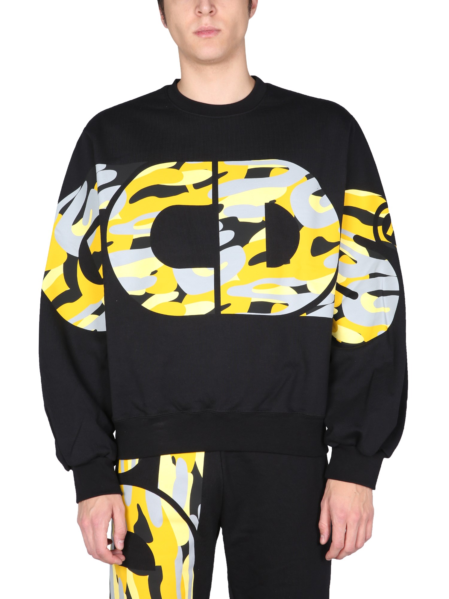 gcds sweatshirt with logo print