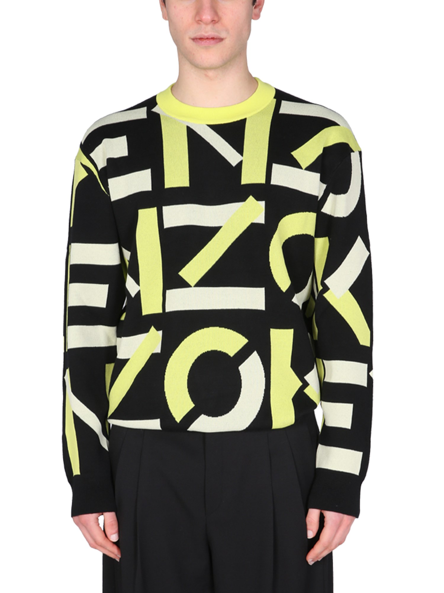 kenzo sweater with monogram logo