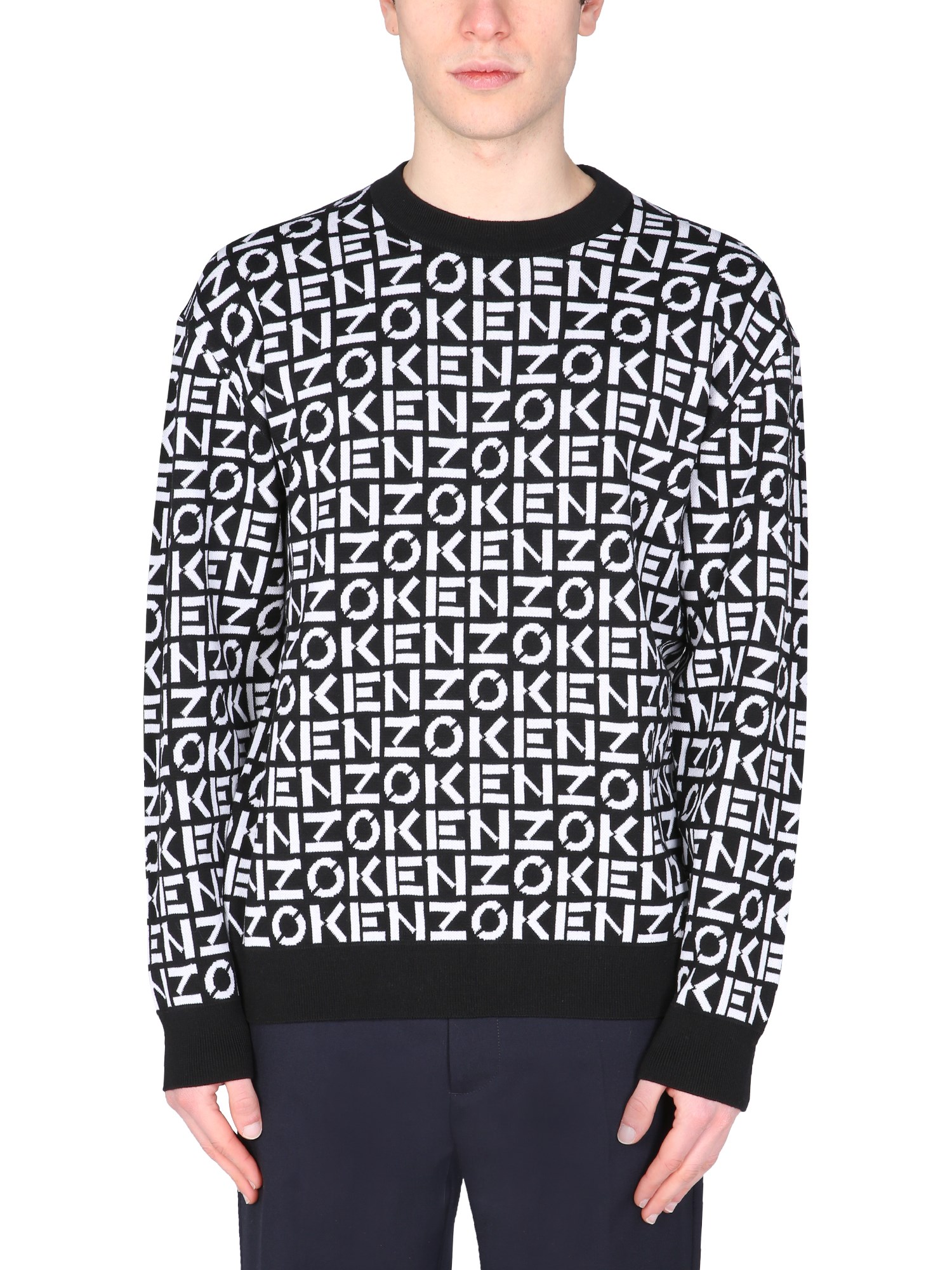 kenzo sweater with monogram logo