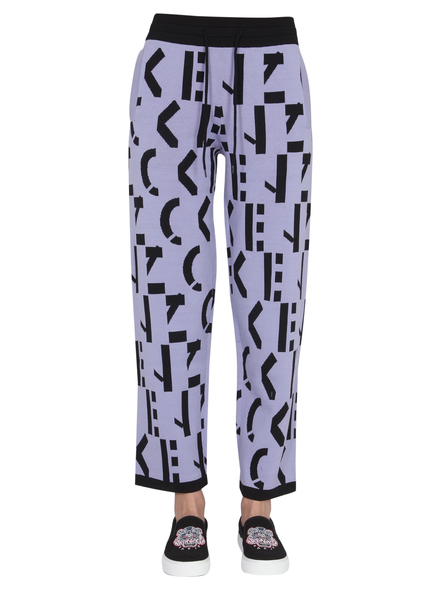 kenzo jogging pants with monogram inlay
