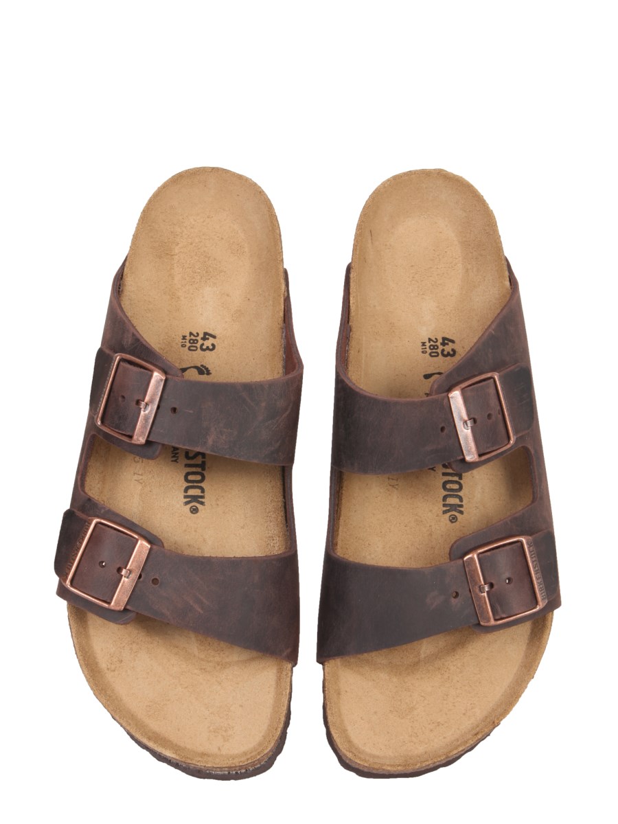 Birkenstock 43 280 M10 Brown Double Strap Unisex Sandals Made in