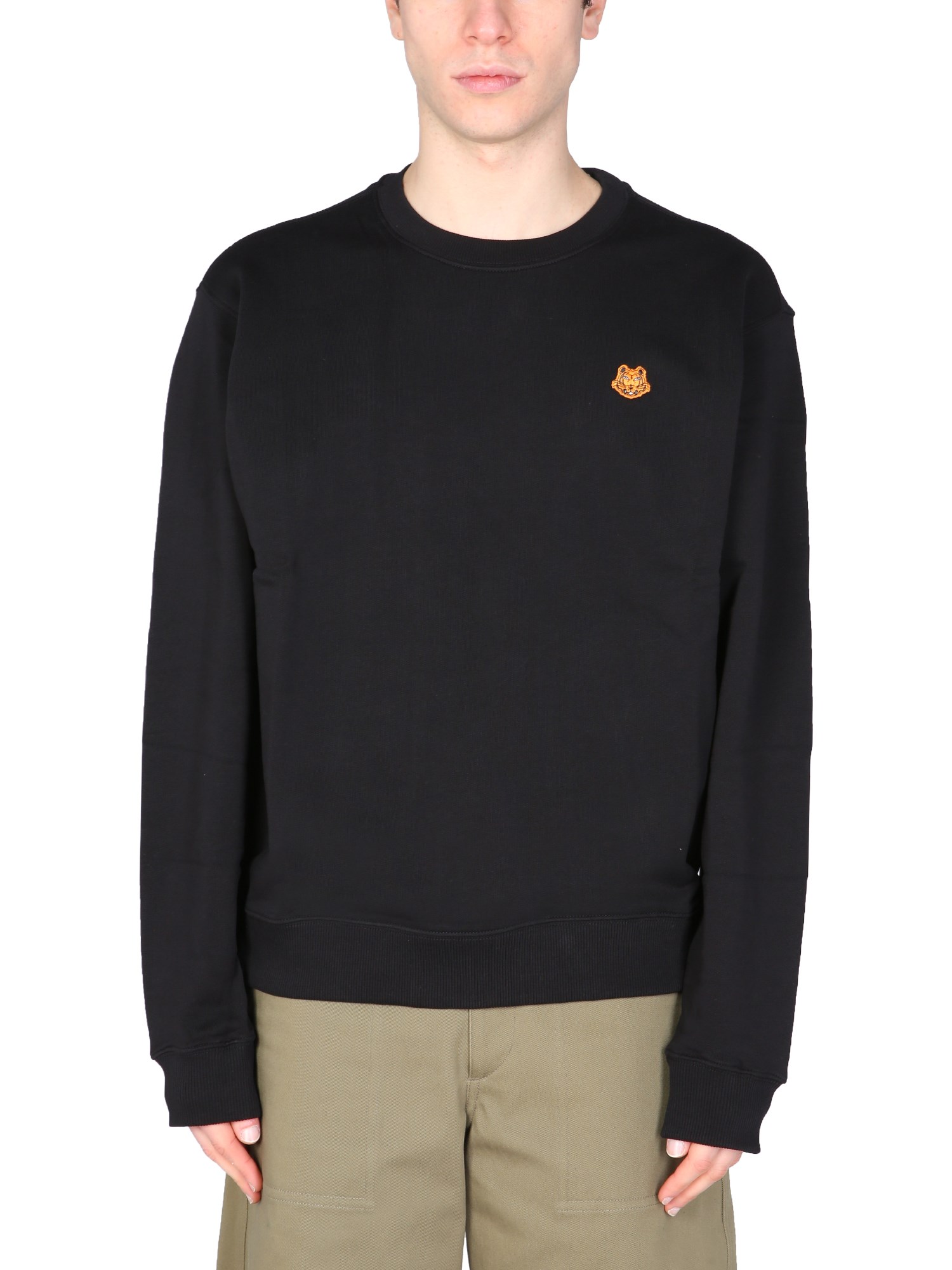 kenzo sweatshirt with tiger crest patch