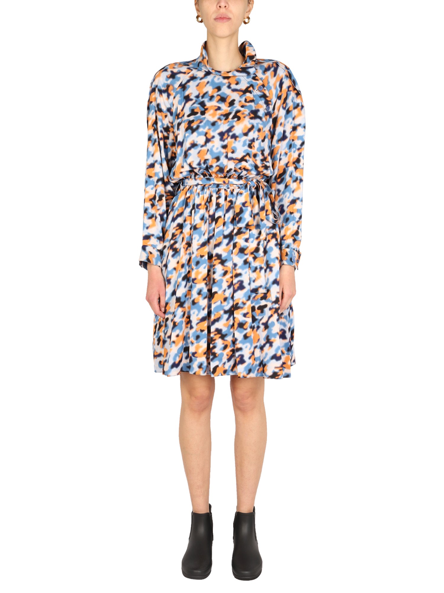 kenzo "blurred flowers" dress
