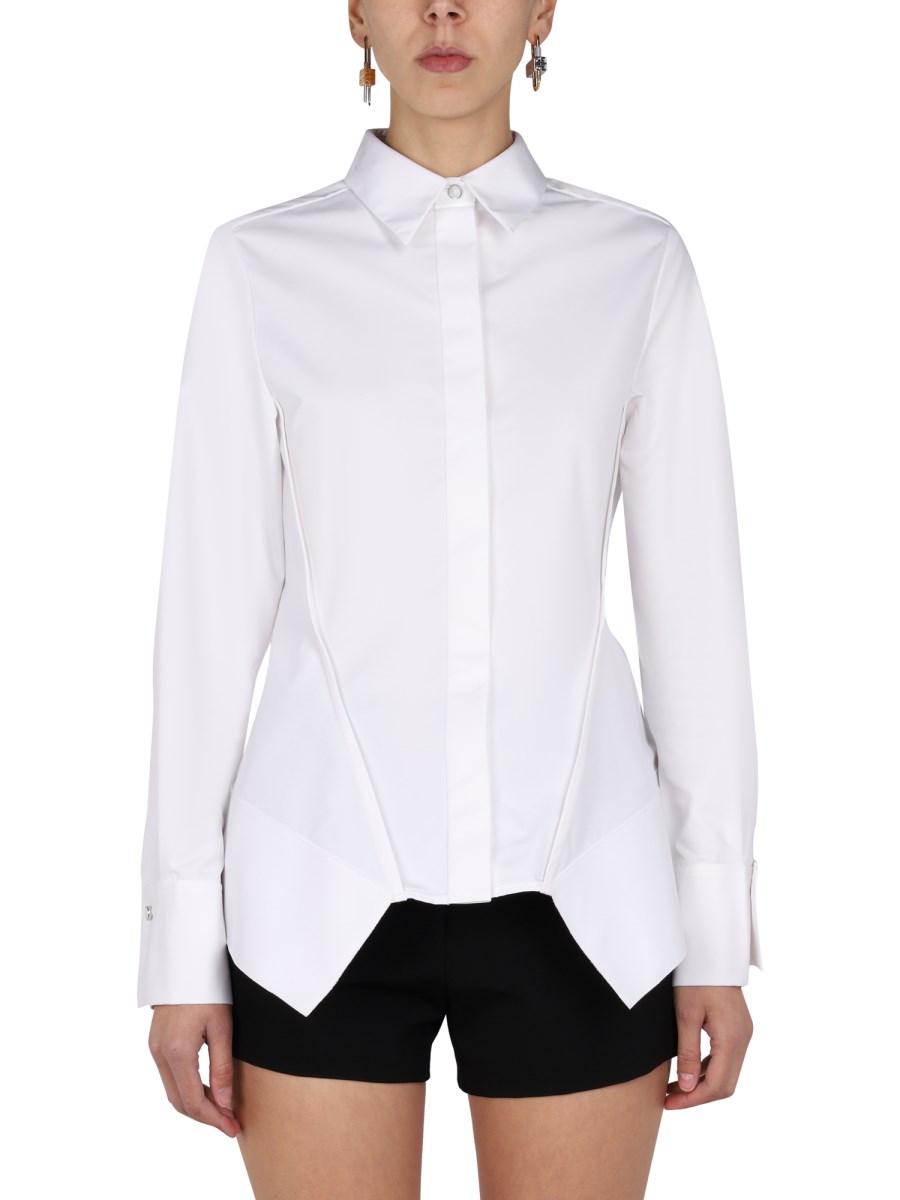 GIVENCHY CAMICIA IN POPELINE DI COTONE CON INSERTO