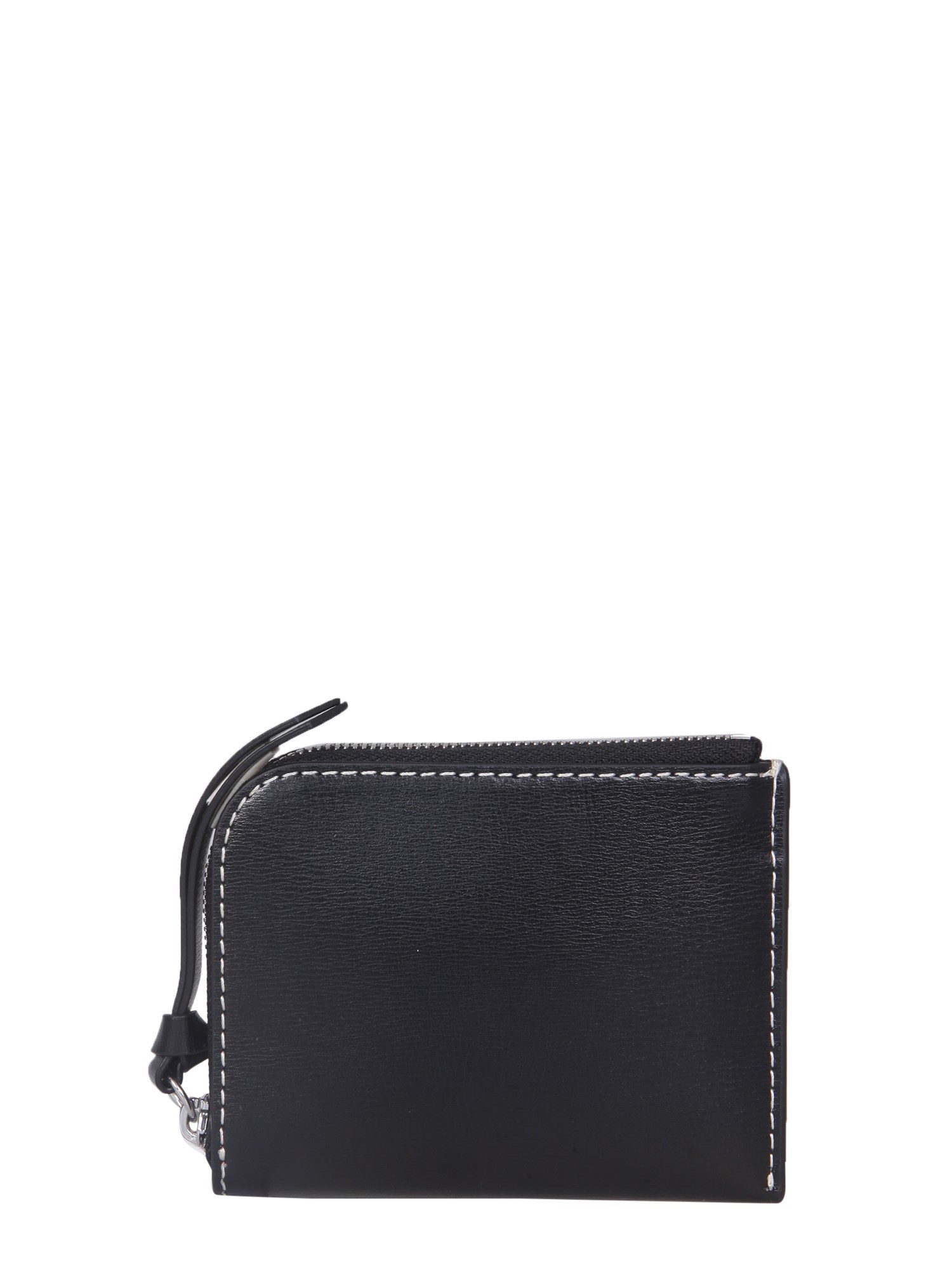 ganni leather wallet