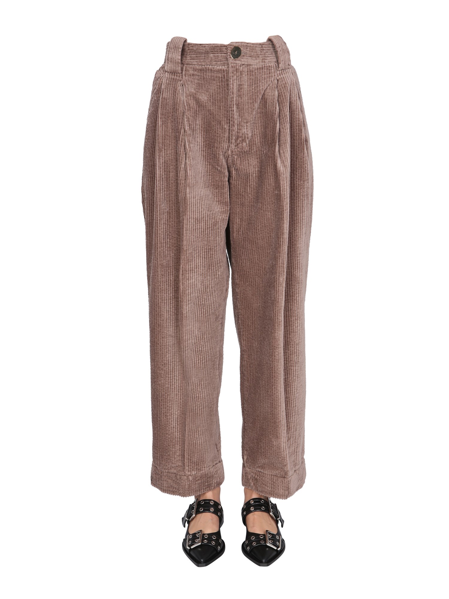 ganni velvet pants