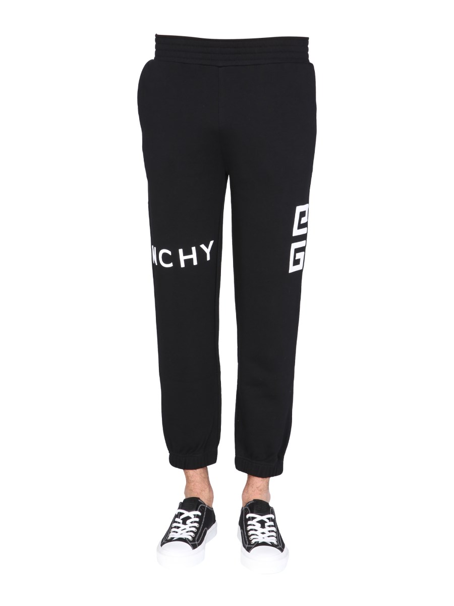 GIVENCHY - JOGGING PANTS IN COTTON SWEATSHIRT WITH LOGO - Eleonora Bonucci