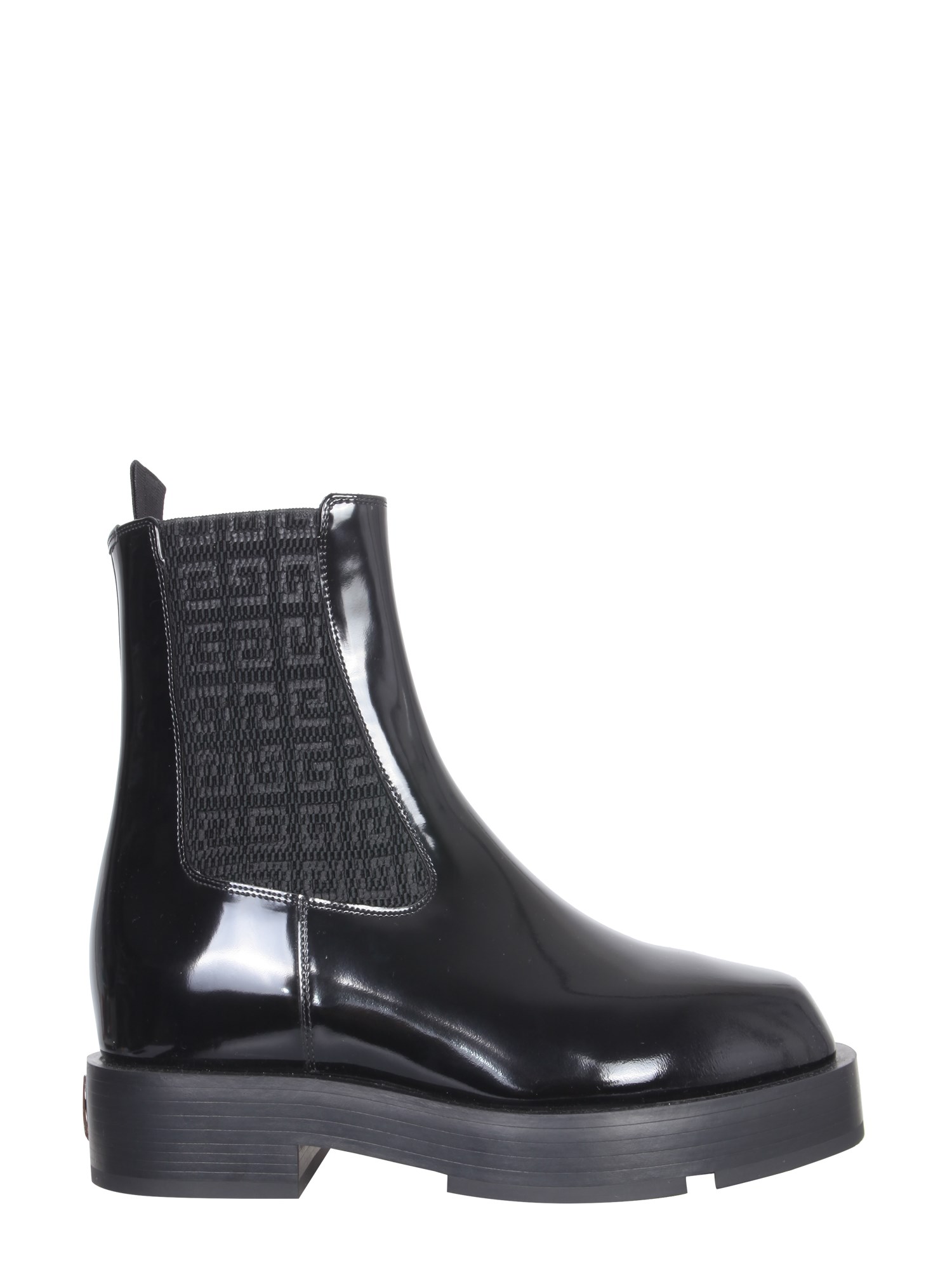 Givenchy Black Squared Chelsea Boots In Black