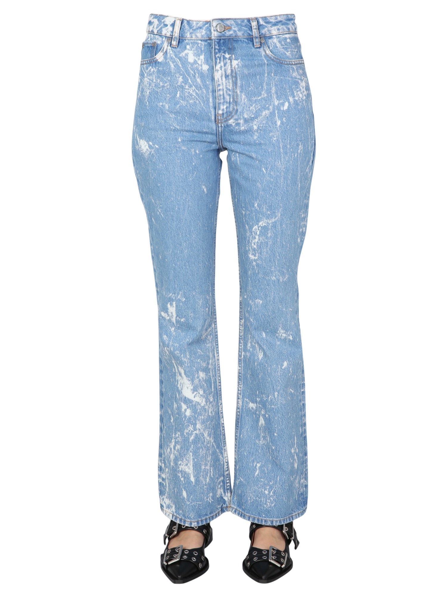 ganni bootcut jeans