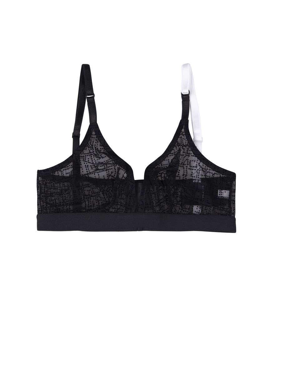 GIVENCHY - 4G PATTERN TULLE BRALETTE - Eleonora Bonucci