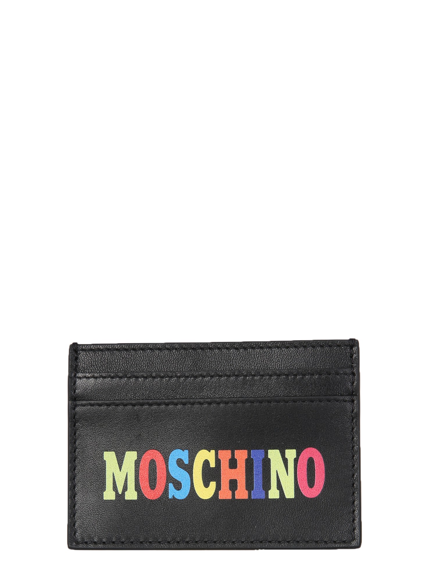 moschino leather card holder