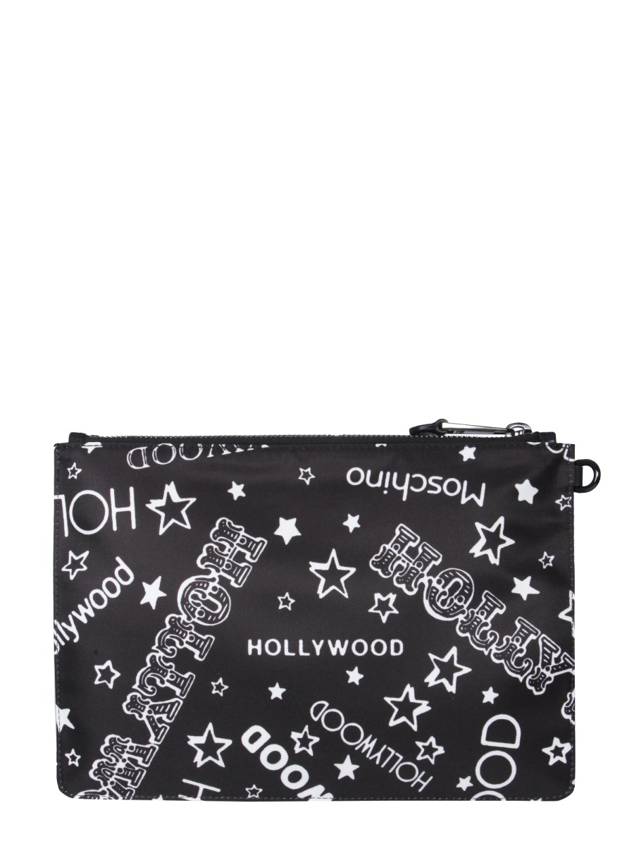 POUCH CON STAMPA HOLLYWOOD 