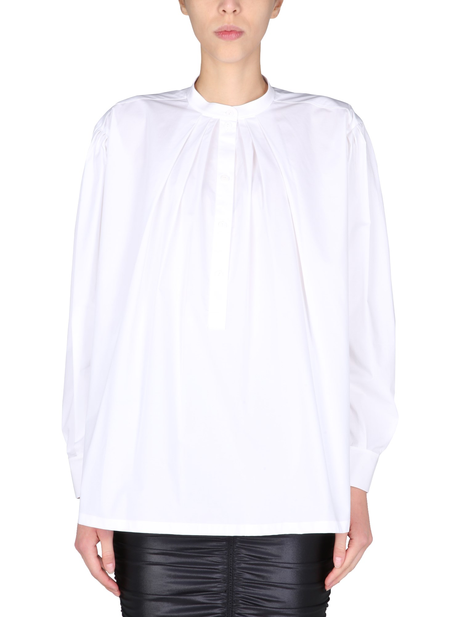 alberta ferretti shirt with korean collar