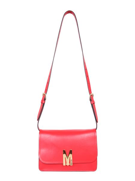 Moschino - Leather Bag With Gold Galvanized Logo