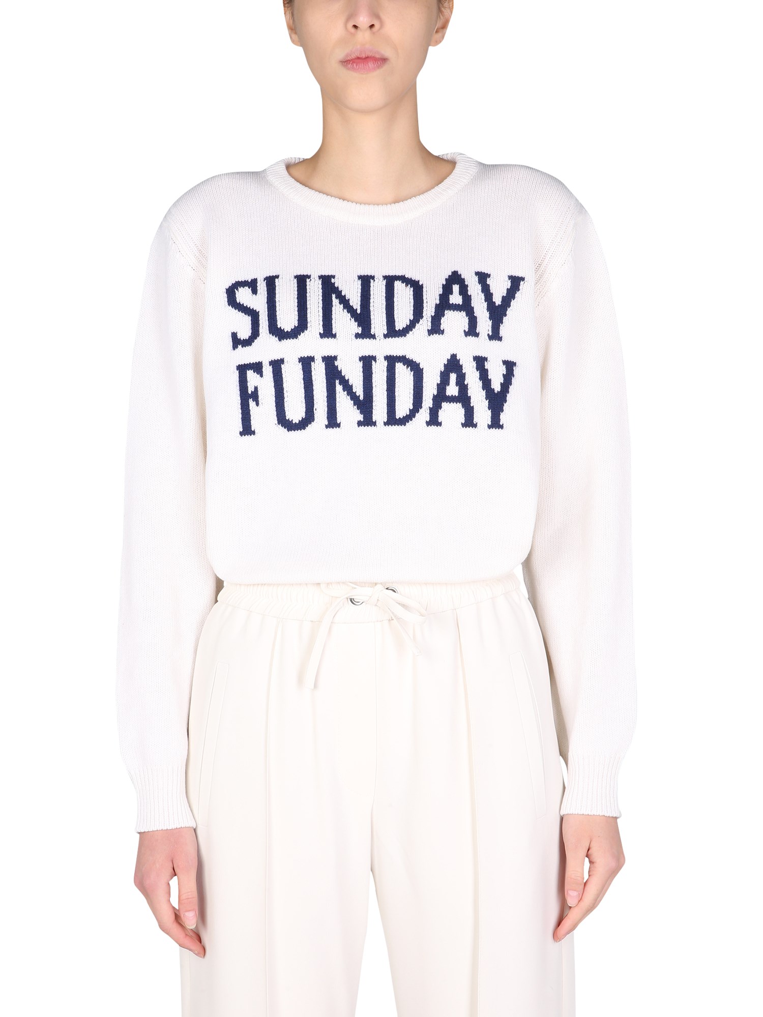 alberta ferretti "sunday funday" sweater