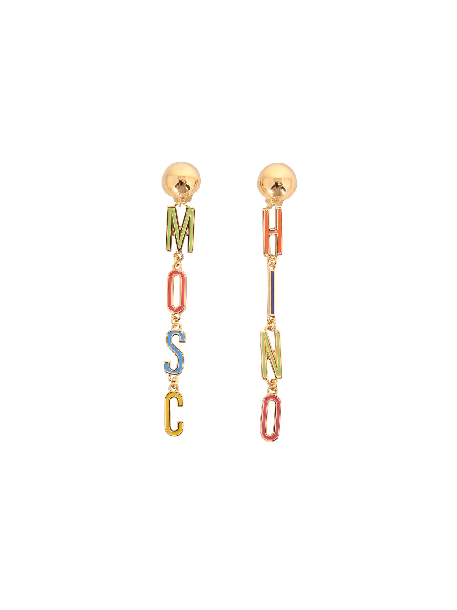 moschino earring with logo