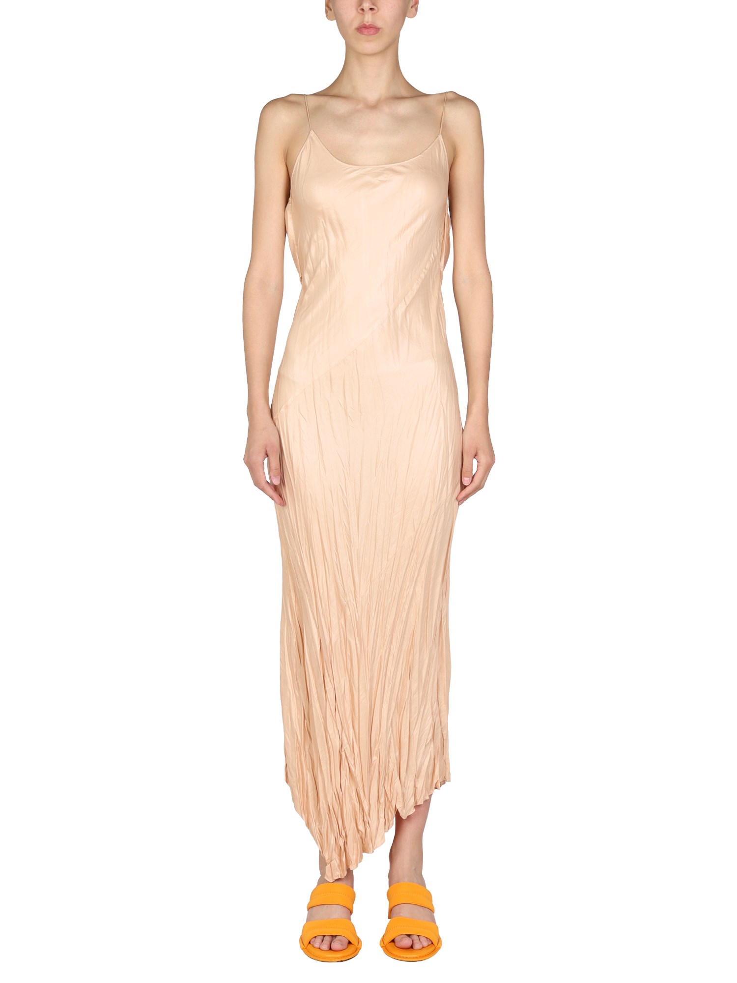 philosophy di lorenzo serafini round neckline dress