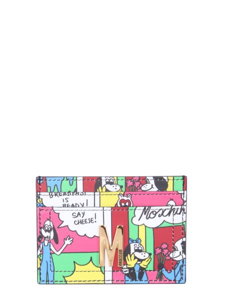 Moschino - Printed Leather Card Holder 