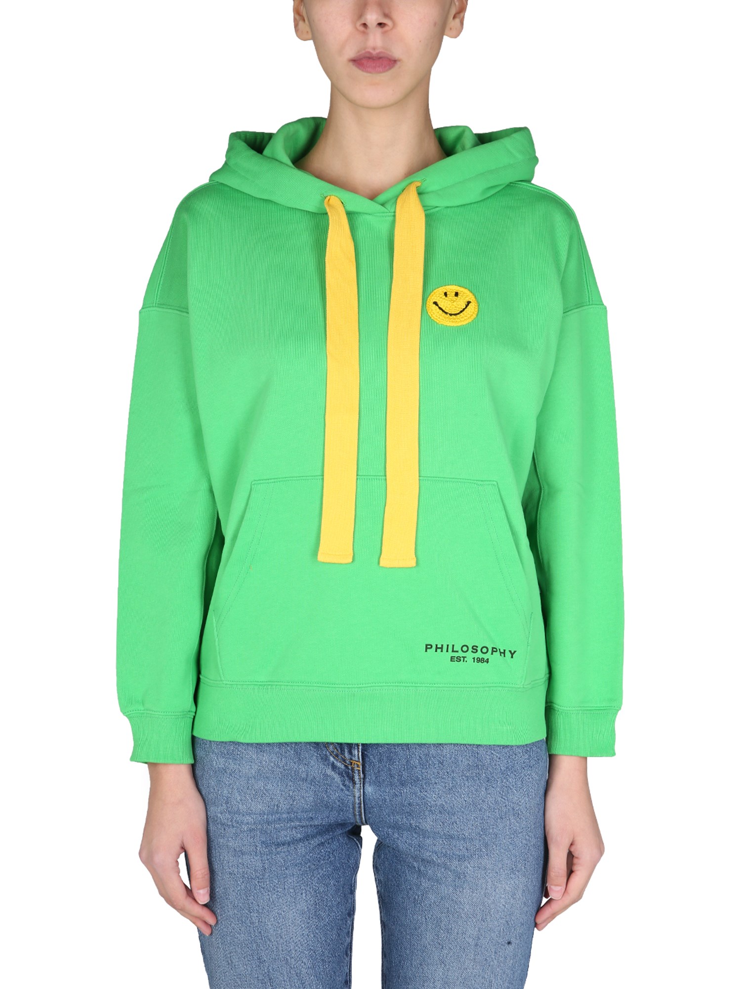 philosophy di lorenzo serafini philosophy x smiley sweatshirt