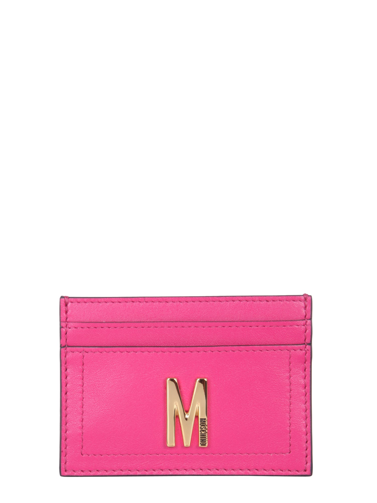 moschino leather card holder