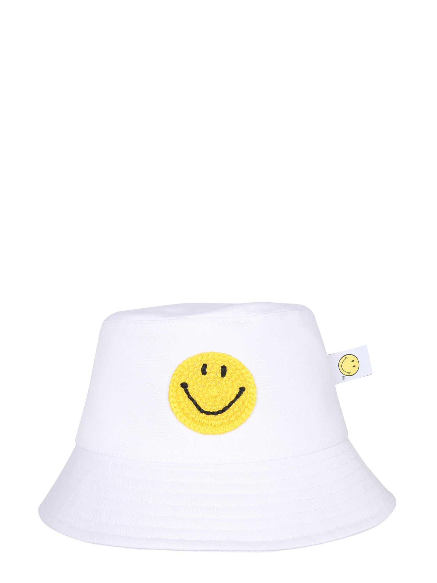 philosophy di lorenzo serafini bucket hat with embroidered smiley