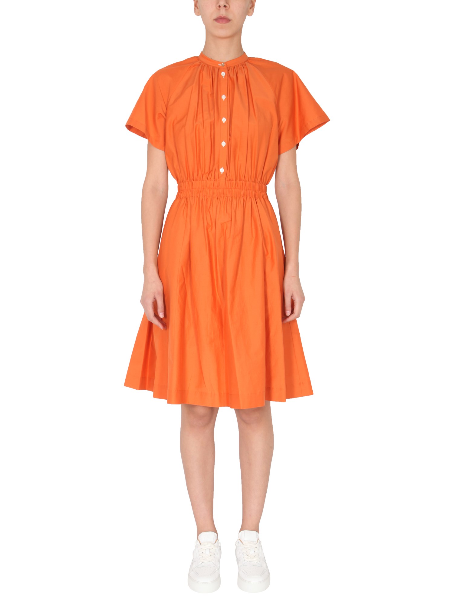 paul smith dress with smok stitch