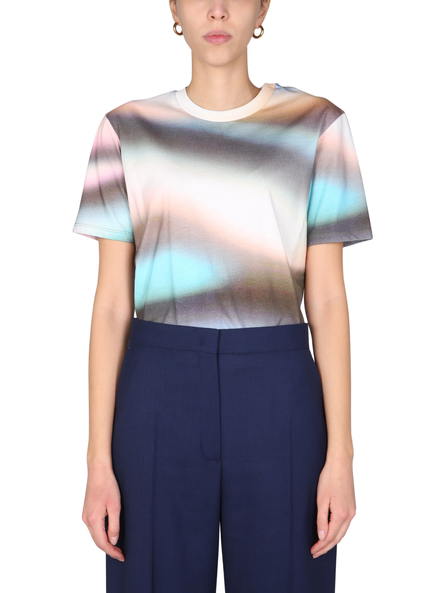 ps by paul smith t-shirt with tie-dye motif