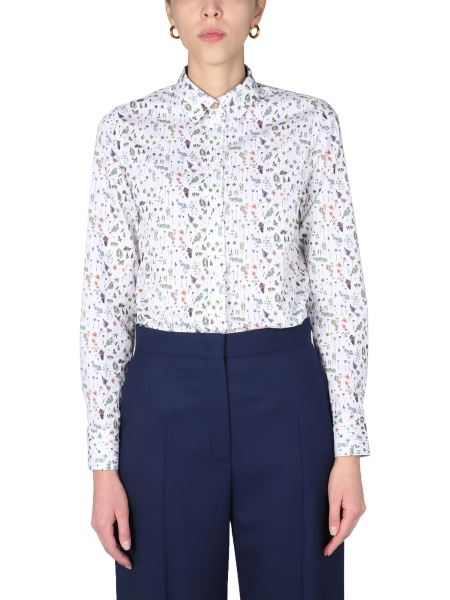 Paul Smith - Slim Fit Cotton Shirt With Floral Print