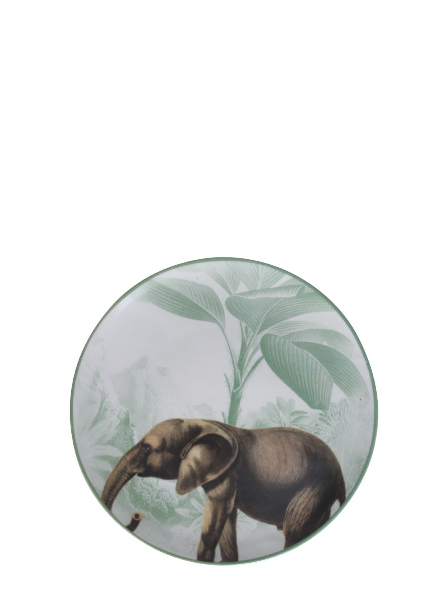 PIATTO CON STAMPA LA MENAGERIE OTTOMANE ELEPHANT