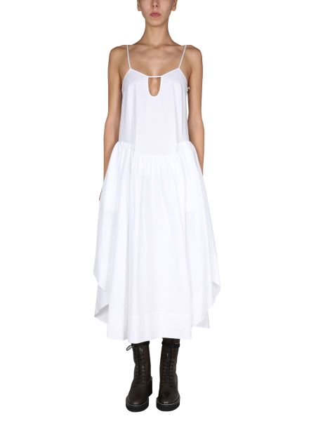 missguided white denim dress