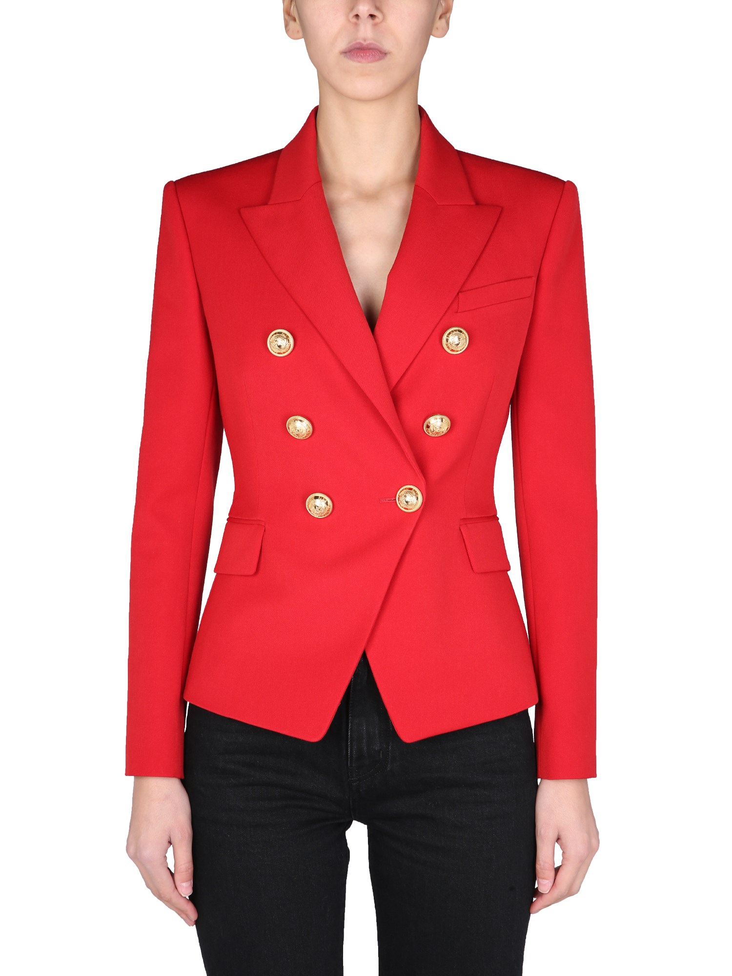 balmain double-breasted jacket