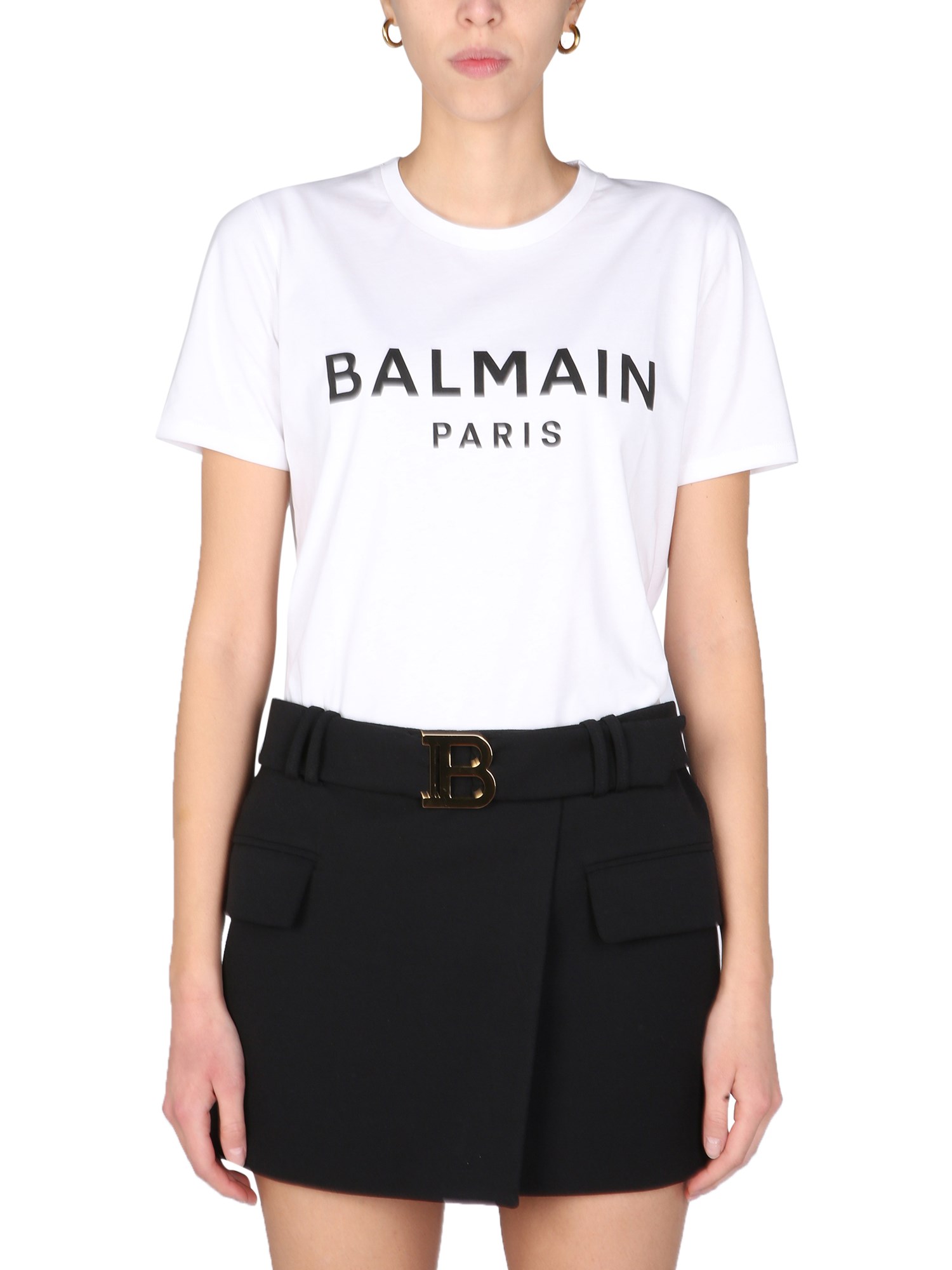 balmain t-shirt with logo print