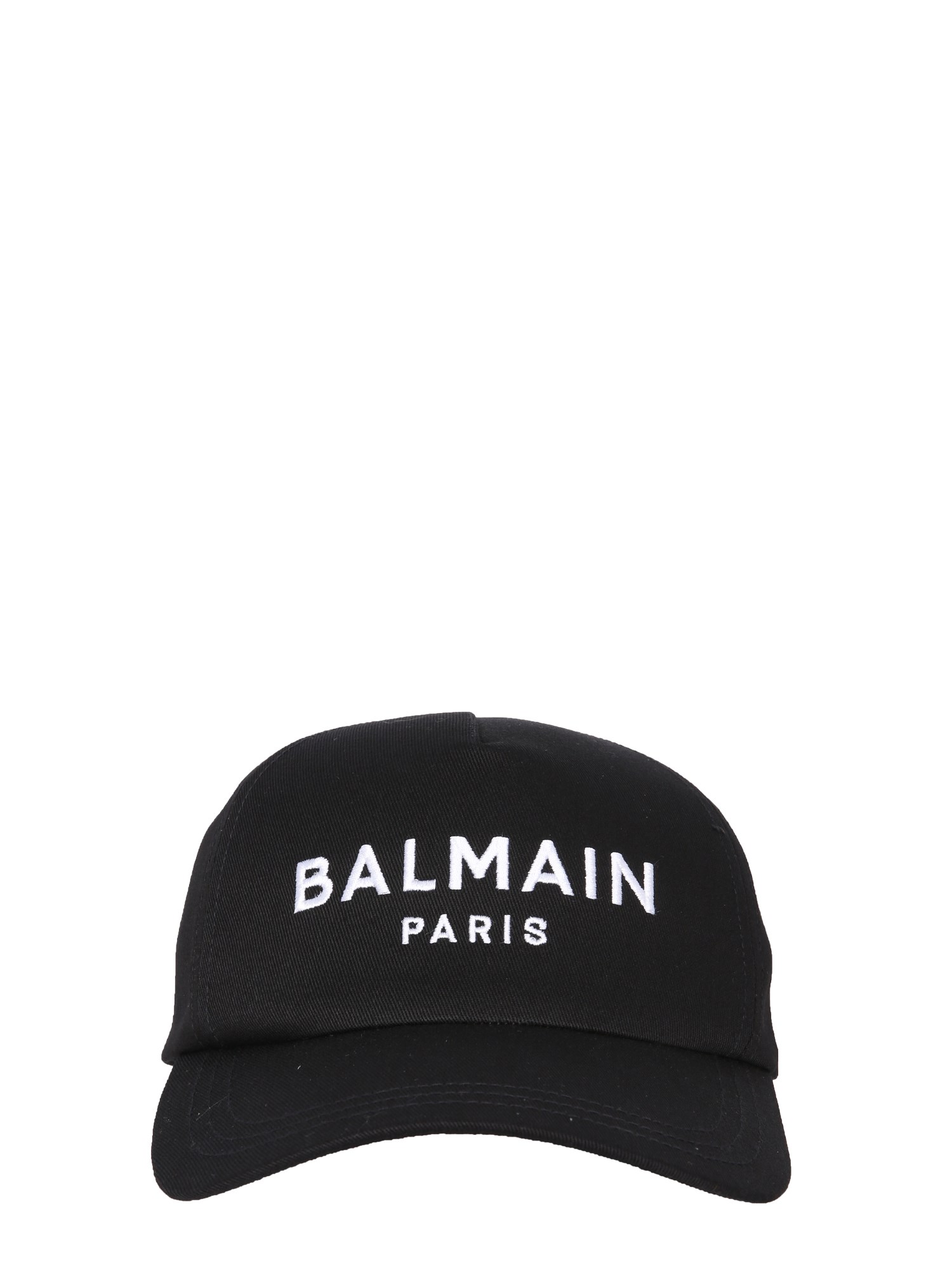 balmain baseball hat with logo embroidered