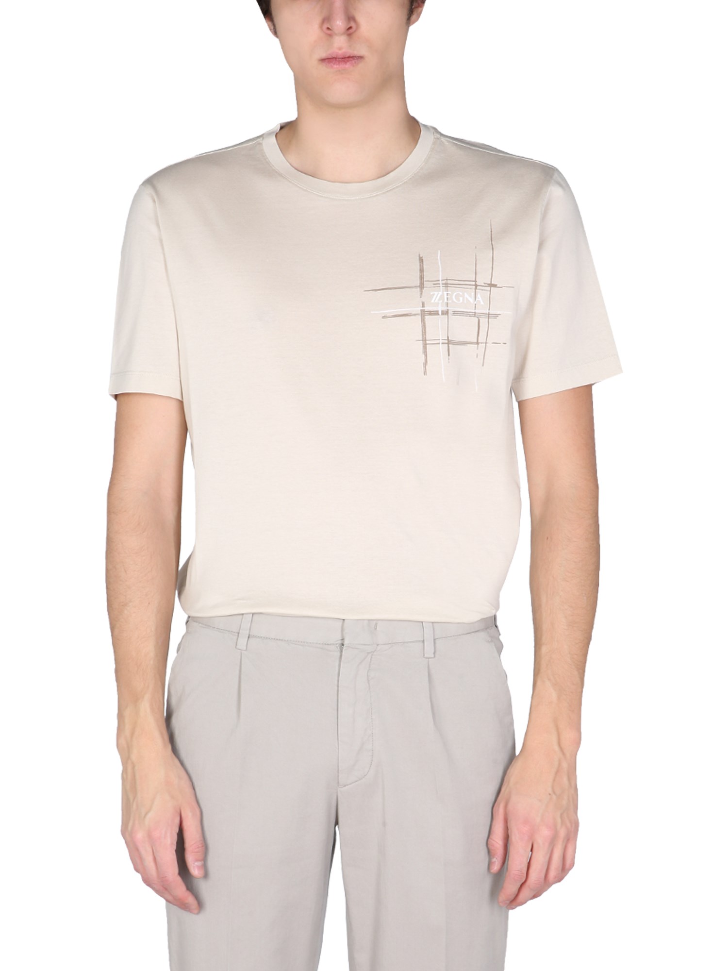 z zegna t-shirt with rubber logo