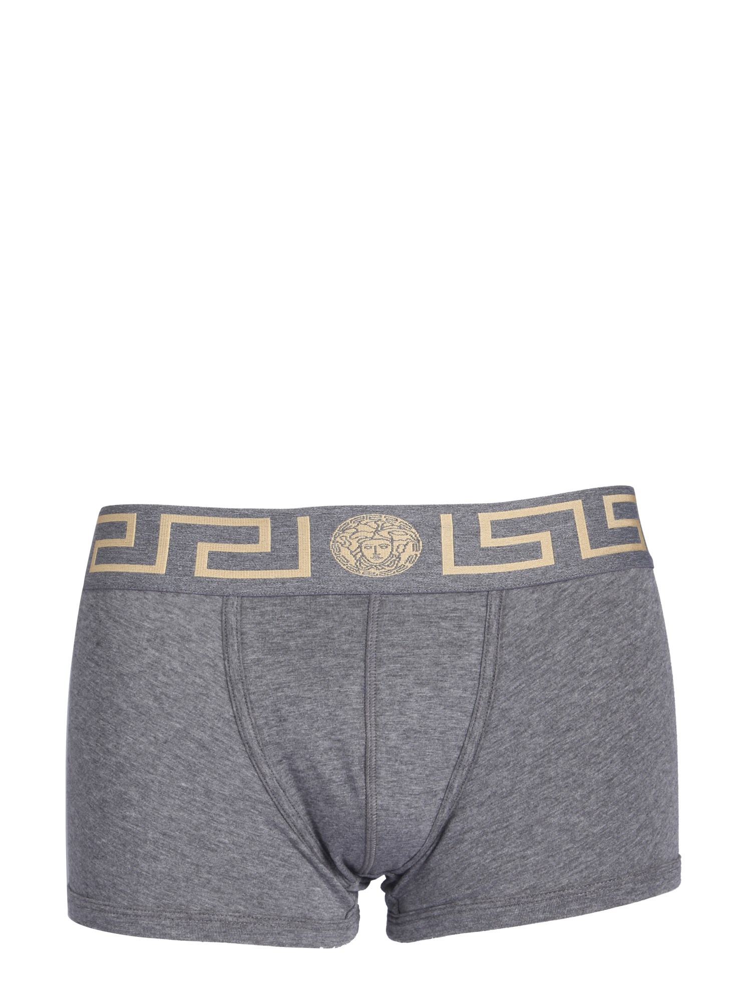Versace Boxer Shorts With Greek In Grey ModeSens