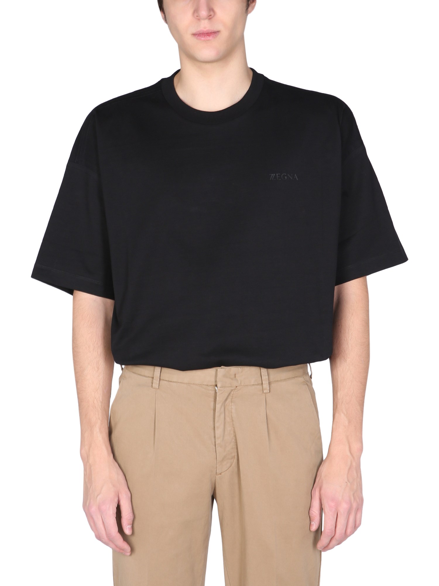 z zegna t-shirt with rubber logo